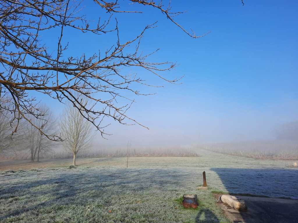 Hiver au Domaine de la Borie Blanche Dordogne à Pomport près de Bergerac